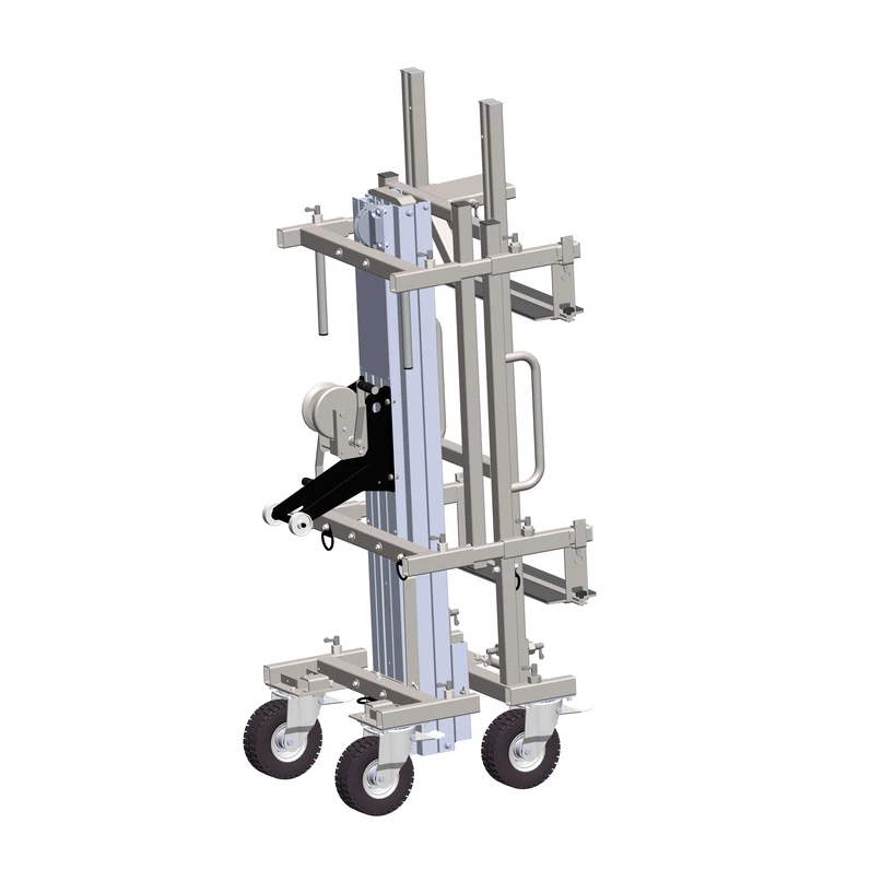 Wärmepumpenlift in Transportstellung